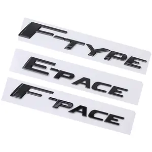 F-PACE E-PACE F-TYPE spostamento wordmark modifica 3D distintivo di coda personalizzato logo decalcomania adesivo per auto per Jaguar