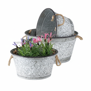 Maceta de animales de cerdo de Metal bonita para maceta de flores suculentas maceta decorativa maceta de jardín galvanizada - Product Image 1