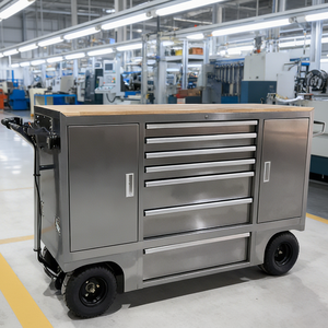 Carrito de Taller Móvil Todo en Uno <span class=keywords><strong>WINAMX</strong></span>, Mesa de Trabajo con Ruedas, Cajones y Panel de Colgado para un Espacio de Trabajo Más Limpio y Eficiente - Product Image 4