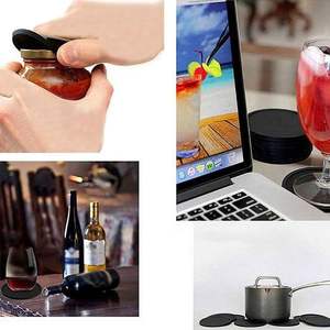 En vrac Cuisine restaurant tasse à café bière thé chaleur personnalisé Silicone silicone toux caoutchouc pvc Table boisson Coaster avec support ensemble - Product Image 4