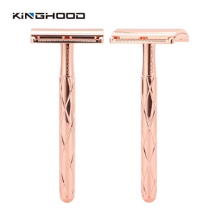 Pisau Cukur Jenggot Klasik, Logam Ramah Lingkungan Tepi Ganda Dapat Digunakan Kembali - Product Image 3