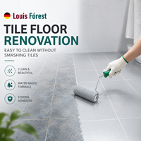 Revêtement de carrelage liquide époxy transparent, résistant à l'usure, imperméable, écologique, couleur personnalisée, pour salle de bain et cuisine, fourni par l'usine