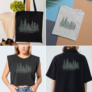 แผ่นรีดติดพลอยเทียมรูปตุ๊กตาหิมะและซานตาคลอสแผ่นติดเพชรด่วนสำหรับใส่เสื้อผ้าสำหรับเทศกาลคริสต์มาส - Product Image 6