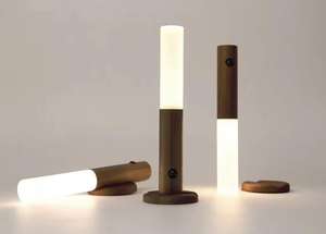 Draagbare Usb Oplaadbare Magnetische Hout Bewegingssensor Draadloze Led Nachtlampje Slimme Indoor Muur Traplamp - Product Image 6