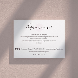 Carte de remerciement de luxe, petite entreprise, merci pour votre achat, carte commerciale minimale, cartes de remerciement, emballage de commande - Product Image 2