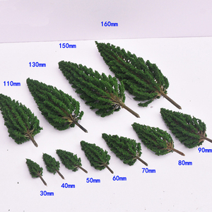 Cây mô hình màu xanh lá cây cho bố trí đường sắt diorama wargame phong cảnh xây dựng cát bảng cây thông mô hình đào tạo đường sắt - Product Image 2