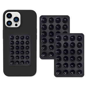 Funda de teléfono de succión de silicona de 2 lados Soporte de succión de teléfono de montaje adhesivo Compatible <span class=keywords><strong>con</strong></span> funda de teléfono <span class=keywords><strong>iPhone</strong></span> y Android - Product Image 1
