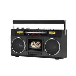 Factory Custom <b>Retro</b> Cassette Recorder Player, AM FM SW Radio USB TF Slot Rechargeable Boombox for Camping <b>Gift</b> - Product Image 1