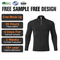Vente en gros de chemises de compression T-shirt de course T-shirt d'entraînement de haute qualité avec logo personnalisé pour hommes Jersey tricoté à manches longues