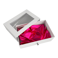 Angnhot — tiroir et boîte en papier kraft, Design personnalisé de luxe, pour vêtements, bijoux, perruque, coffret cadeau avec doublure en satin de soie