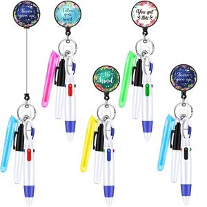 Цветок эпоксидный маркер шариковая ручка Аксессуары для медсестры кольцо для ключей зажим для бейджа выдвижной Бейдж набор медсестер держатель Бейджа - Product Image 1