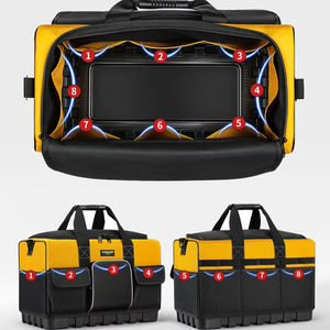 Large Capacity Waterproof PU Square Fitness Bag Lightweight Multi-Pockets Tool Storage Organizer <b>Pouch</b> - Product Image 5