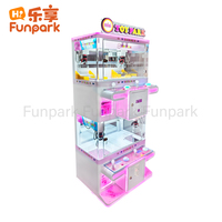 Funpark Mini Metal English Crane Claw Máquina de juegos que funciona con monedas Arcade para cuatro personas con 1 año de garantía 110/220V