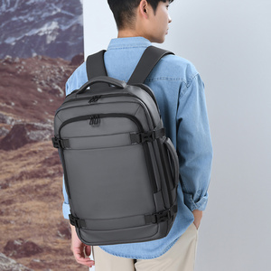 Nouveau sac à dos pour homme, sac à dos extensible pour affaires, 18 pouces, grande capacité, ordinateur portable, imperméable, sac à dos tendance avec poignée latérale - Product Image 5
