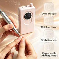 Yumely 45000RPM Borstelmotor Nagelboorpen Lage Warmte Lage Trillingen Hoog Koppel LCD Display Draagbare Elektrische Nagelvijl Salon