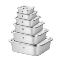 Bac GN perforé en acier inoxydable personnalisable avec poignées, plateau carré pour table de buffet, service OEM, directement de l'usine