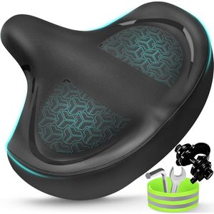 Premium comodo sella per bicicletta da uomo e da donna seggiolino per bici senza naso con imbottitura Extra per una guida confortevole - Product Image 1