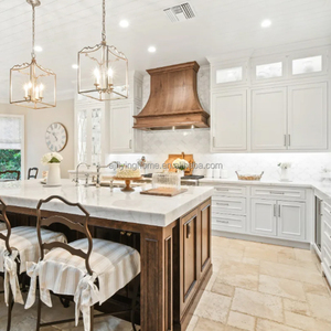 French Country <strong>Kitchen</strong> Cabinet American Style White Design Full Complete Custom Modern <strong>Flat</strong> <strong>Pack</strong> <strong>Kitchen</strong> Cabinets with Sink - Product Image 2