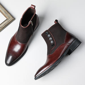 Zapatos Oxford de Cuero Genuino de Alta Calidad para Hombre, Formales de Negocios, Punta Cerrada, con Cordones, Estilo Británico, Transpirables - Product Image 1