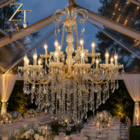 Magnifique lustre en cristal pour salle à manger, lampe en cristal pour mariage, éclairage suspendu de luxe pour villa, escalier et hall