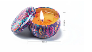 Vacaciones cumpleaños Retro caramelo almacenamiento 4 piezas caja de regalo hojalata aromaterapia aceite esencial Coco soja cera estaño vela <span class=keywords><strong>para</strong></span> madre - Product Image 6