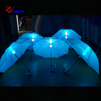 Offre Spéciale futur parapluie blanc lumineux, accessoires de danse de scène Led, parapluie a mené des lumières avec l'avenir de lampe de poche