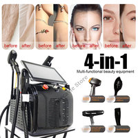 Appareil de beauté 4 en 1 de bureau, épilation au laser diode, radiofréquence, laser Nd Yag, refroidissement par point de congélation, équipement commercial haute puissance