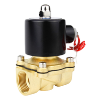 Vanne solénoïde de commande à diaphragme en laiton 1/2 pouce AC/DC 12V-220V, bobine en cuivre, hydraulique, OEM, eau, air, vapeur