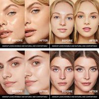 Fond de Teint Changeant de Couleur 4-en-1 Correcteur Adaptateur de Teint Maquillage Liquide Naturel Vente en Gros Marque Privée Usine OEM