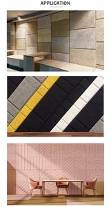 Panel Acústico Decorativo de Lana de Madera Hexagonal Personalizado QQ, Arte Mural 3D Insonorizante para Diseño Moderno de Oficinas, Cafeterías y Estudios - Product Image 6