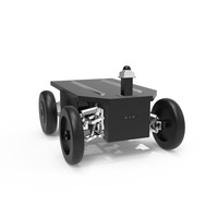 Nouveau châssis robotique Reeman à double moteur, transmission différentielle, direction Ackermann avant, évitement d'obstacles, roue pneumatique en métal