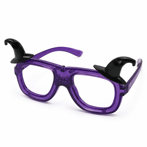 Lunettes LED Chapeau de Sorcière Halloween Lumineuses, Accessoire de Fête, Lunettes de Costume Nouveauté, Vente en Gros, Logo Personnalisé - Product Image 2