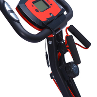 Vélo d'exercice multifonctionnel pliable avec écran LED, contrôleur magnétique stationnaire, 8 niveaux de résistance, pour usage domestique et salle de sport