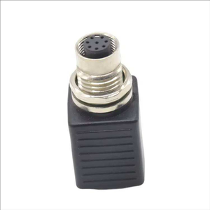 Industrial Ethernet <b>Adapter</b> M12 Connector 8 Pin Female to RJ45 <b>Plug</b> IP67 Waterproof Network Connector - Product Image 1