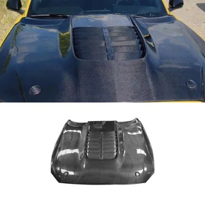 Real Carbon Fiber Look Car Engine Hood <b>Machine</b> Cover For Ford Mustang GT500 2015-2021 Body Kit Car Accessories - Product Image 1