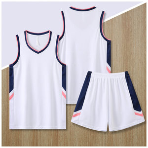 Ensemble de sport d'été respirant avec maillot de <span class=keywords><strong>basket</strong></span> sans manches et short, taille XL, techniques d'impression personnalisées - Product Image 4