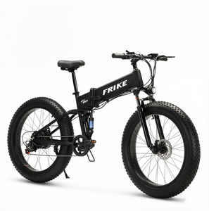 Vélo électrique pliant léger de 26 pouces pour la ville, batterie au lithium 36V8Ah sans balais, pneus larges, freins à disque doubles, moyeu arrière en alliage d'aluminium - Product Image 2