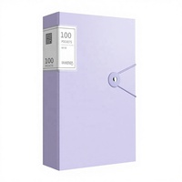 Carpeta Organizadora de Documentos Transparente A4, 100 Bolsillos, Carpeta Vertical con Ventana para Archivo de Oficina