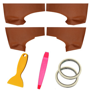 Microfiber Leather <b>Door</b> Panel <b>Trim</b> Kit For 2008-2013 Honda Fit Second Generation Adhesive Installation Modification Upgrade - Product Image 1