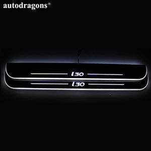 Autodragons Plaque <span class=keywords><strong>de</strong></span> seuil <span class=keywords><strong>de</strong></span> <span class=keywords><strong>porte</strong></span> <span class=keywords><strong>de</strong></span> voiture sans fil à LED avec détection RGB blanc rouge bleu - Product Image 3