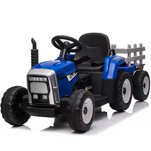 Ekskavator Listrik Remote Control Anak-anak, Traktor Pertanian Anak-anak Berkendara Di Mobil dengan Ember untuk Anak-anak