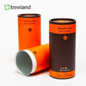 Tùy Chỉnh Có Thể Tái Chế Kraft Ống Giấy Kín Hình Trụ Có Thể Với Peel-Off Nắp Cho Trà Cà Phê Nhai Kẹo Cao Su Thực Phẩm Vật Nuôi Thạch Lưu Trữ - Product Image 5