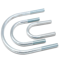 Boulon en U galvanisé à chaud de grande taille avec écrou Boulon en U métrique robuste de camion