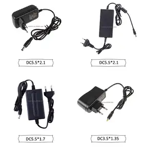 Ab/AU/İngiltere/abd fişi AC/DC adaptörü 6V 9V 12V 500mA 1A 1.5 Amp 2000mA anahtarlama güç kaynağı adaptörü DC 5.5mm