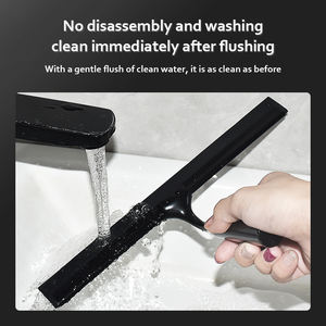 <span class=keywords><strong>Limpiacristales</strong></span> de Acero Inoxidable, Limpiador de Silicona para Ducha, Limpiador de Puertas de 10 Pulgadas, Color Negro, <span class=keywords><strong>Limpiacristales</strong></span> para Baño con Ventosa - Product Image 5