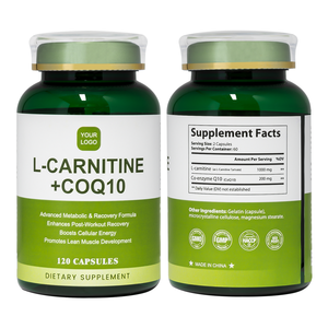 Cápsulas de L-carnitina + COQ10 de alta calidad con L-carnitina para vitalidad diaria y energía natural 120 unidades - Product Image 1