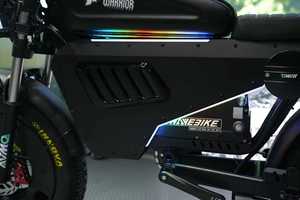 Bicicleta Eléctrica de <span class=keywords><strong>Montaña</strong></span> Black Warrior con Motor de 3000W, Frenos de Disco Hidráulicos, Todoterreno, Disponible en Almacén de EE. UU. - Product Image 6