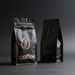 Bolsa de Café con Fondo Plano y Cierre Ziplock, con Logotipo Personalizado, 250g, 500g, 1kg, Bolsa para Té y Café con Válvula - Product Image 2