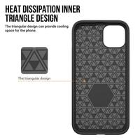 Pour iPhone 14 plus dur PC + TPU couverture arrière coque de téléphone couleur noire solide téléphone portable étuis antichoc pour iPhone 14 15 16 pro max