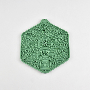 Solid Pattern Silicone Dog Lick <b>Mat</b> Slow Eating Sucker Tray Anti Choke Enrichment For <b>Cats</b> Puppy - Product Image 1